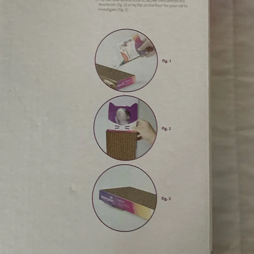 SmartyKat Corrugated Cardboard Scratcher Cats Pets